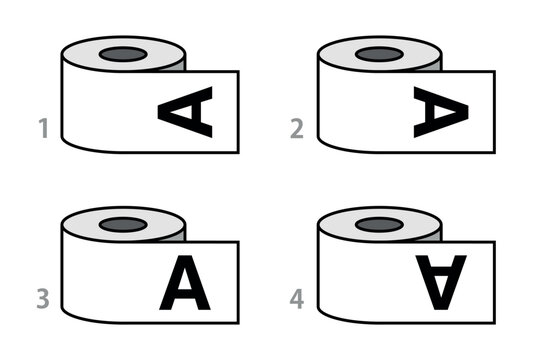 Roll label winding scheme