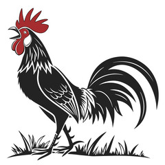 rooster vector illustration