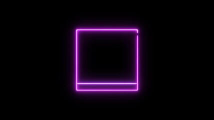 Scanner with QR code neon sign light effects, Glowing neon alphabet sign with bright light on transparent background - Powered by Adobe