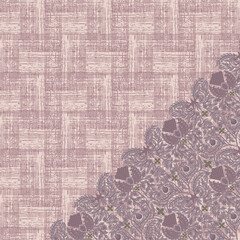 mauve colored gurdo motif hijab pattern