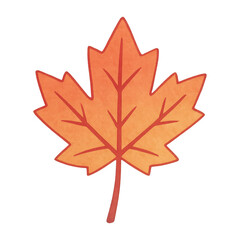 PNG Autumn leaf illustration vibrant