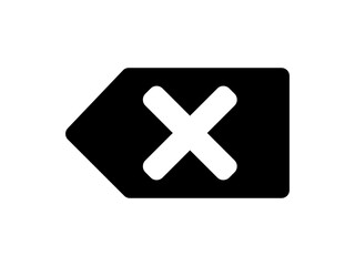 Obraz premium delete symbol