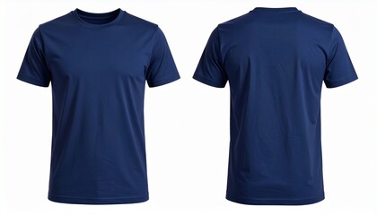 navy blue  t shirt on the white  © khushi