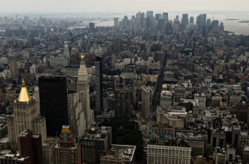 NYC New York City - Aerial View of New York City Skyline With Central Park
