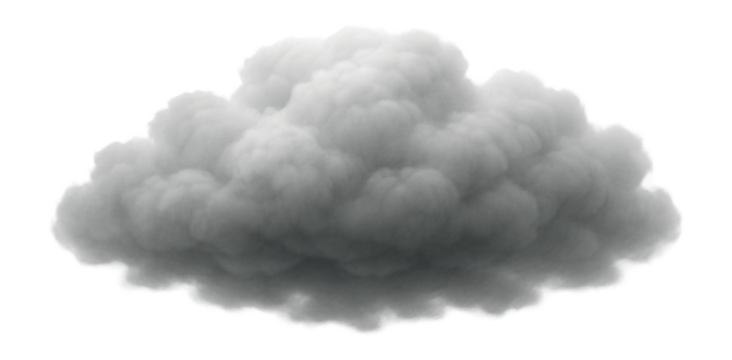 Low, dense stratus cloud with a heavy, gray presence