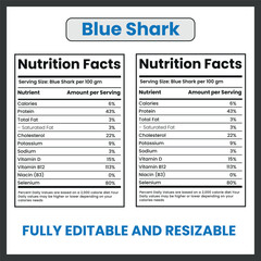 Blue Shark Ocean Predator Vector