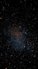 Obraz premium Zoom into the black night sky filled with countless stars, cosmic astronomy scene with twinkling celestial lights, vast universe, and serene infinite starfield