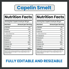 Capelin Smelt Small Fish Clipart