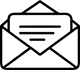 e-mail vector icon on white or transparent background. Office or organization icons items for fashion designer. Stroke icon collections. Editable Stroke icon collection.