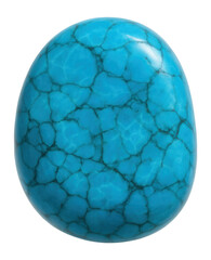 Smooth blue turquoise with veined pattern