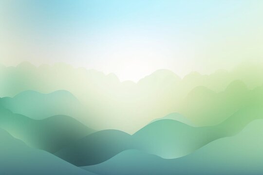 mountain landscape with clouds