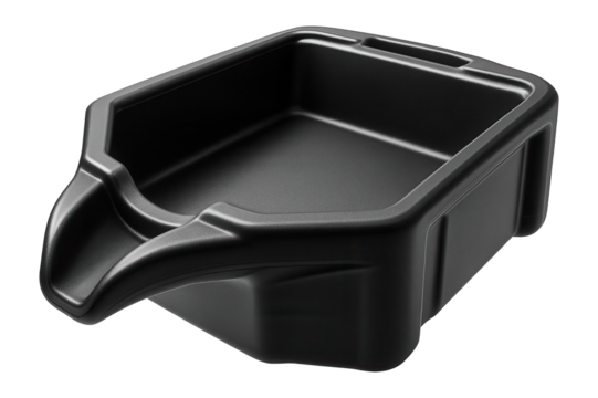 Oil drain pan with spout