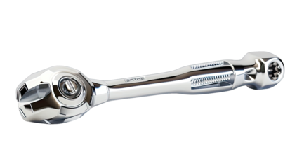 Chrome ratchet wrench
