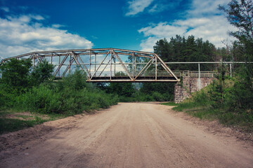 Valmiera Iron Bridge Over Gauja River in Latvia - Historic Landmark