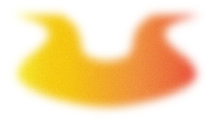 Saddle-Shaped Gradient Arc – Abstract Blurred Design with Warm Color Transition, heart