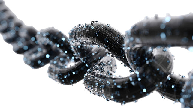 Abstract Chain Data Network Technology - Powered by Adobe