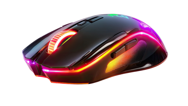 Gaming mouse with vibrant lighting (2)
