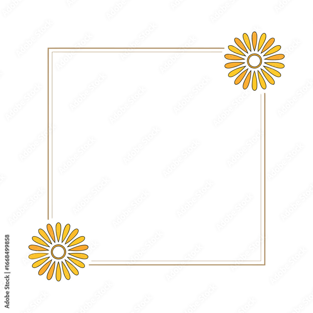 Poster a clean and modern minimalist square frame design with geometric accents and subtle color variations