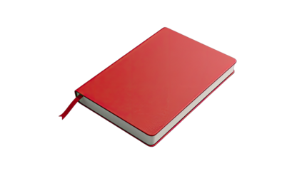 Red book icon.  Simple, flat design