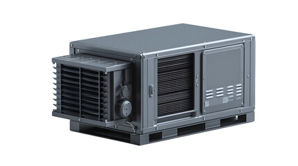 Fototapeta premium Industrial Air Conditioning Unit on Pallet