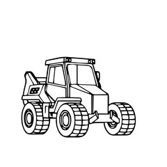 Naklejka premium Labor / Construction – Construction Vehicle