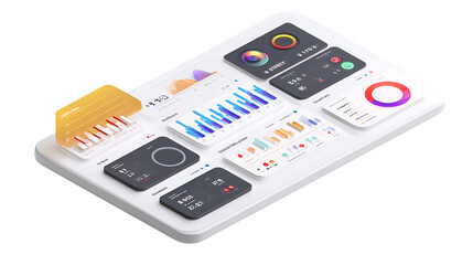 Modern Dashboard UI Data Visualization Charts Graphs