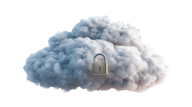 Cloud Security Padlock Safety Data Protection