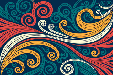 Depicting Bold With Swirling Arom Elegant Creative Visual