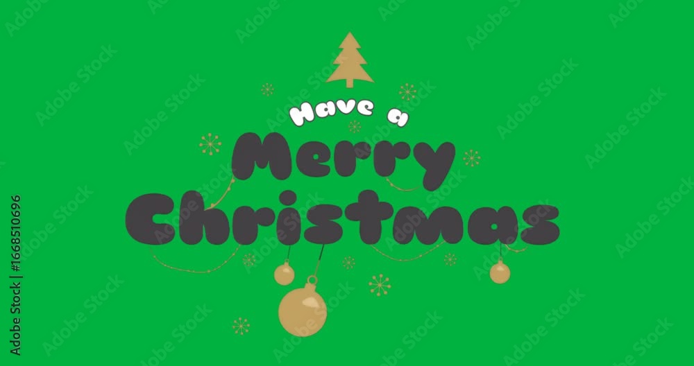 Poster designers creating christmas greeting using transparent canvas animating bubbles and gold tree icon