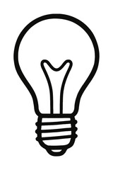 Obraz premium Lightbulb Graphic - A Powerful Symbol for Ideas, Innovation, and Creative Thinking.