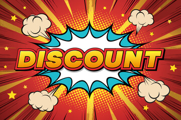 Featuring Bold Comic Explosion With Glowing Discount Stunning Creative Visual