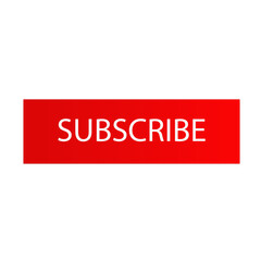 Minimal flat design red subscribe button icon