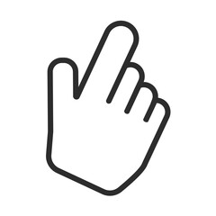 Minimal flat design cursor mouse arrow illustration