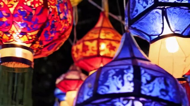 Traditional flags and colorful lanterns used to adorn June festivities in northeastern Brazil