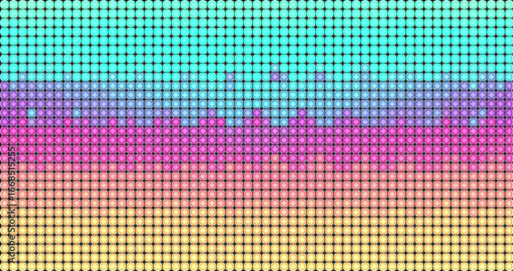 Poster abstract colorful background. pixel animation, visual video effect, pixel art 8 bit. pixel circle. o