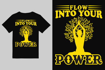 Yoga T-Shirt Design Meditation, Mindfulness & Wellness Minimal Art Collection