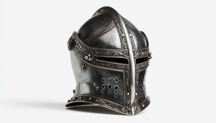 Ornate medieval knight's helmet