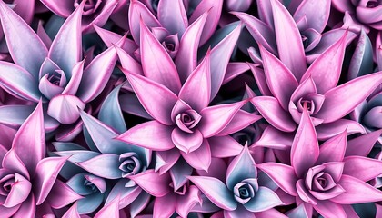 Close up of pink succulent plants echeveria elegans kimnach with pointed leaves texture