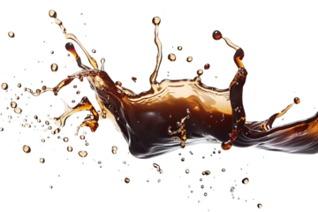 Dark liquid splash dynamic motion black background