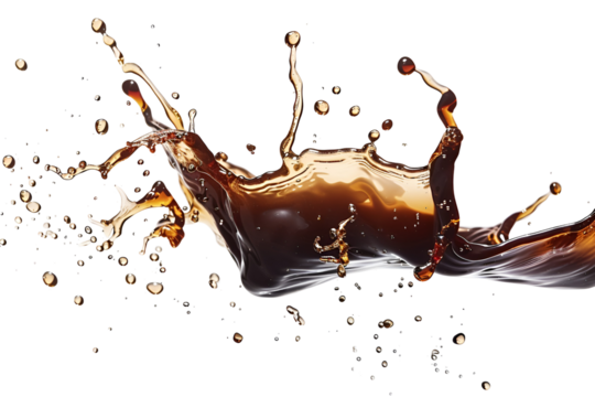 Dark liquid splash dynamic motion black background