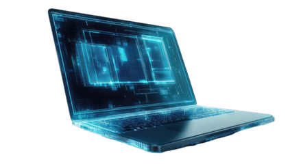 A digital laptop image