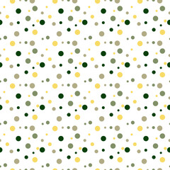 Abstract Colorful Polkadot Seamless Pattern Design