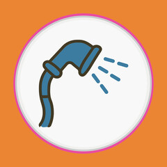 Fototapeta premium Pet Shower Icon