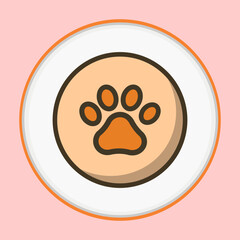Paw Print Vector Icon