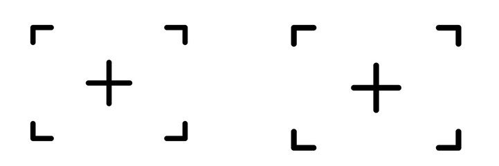 Set of Video recording frame, video or photo recorder frame,