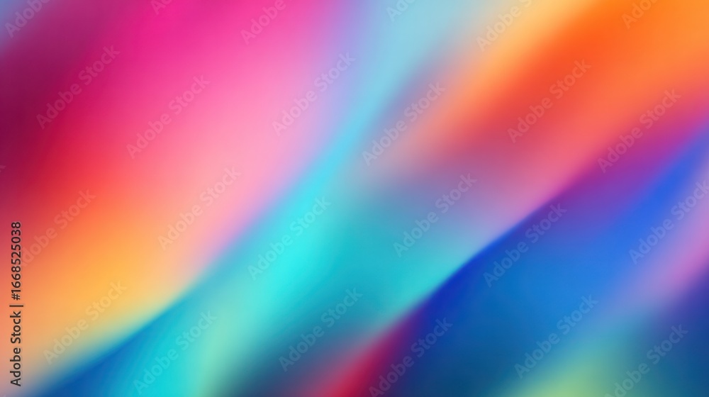 Poster chromatic cascade: a vibrant and mesmerizing abstract composition of blended colors. the artwork sho