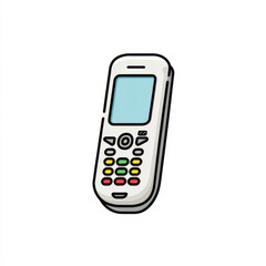 Retro Mobile Phone Illustration
