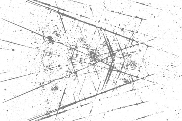 Abstract Neutral Gray Grunge Texture Overlay with Scratch and Splatter Effect for Edgy Digital Backgrounds, Transparent Background