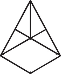 Geometric shape vector: abstract diamond and triangle design eps silhouette