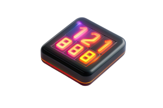 3D rendered digital puzzle box